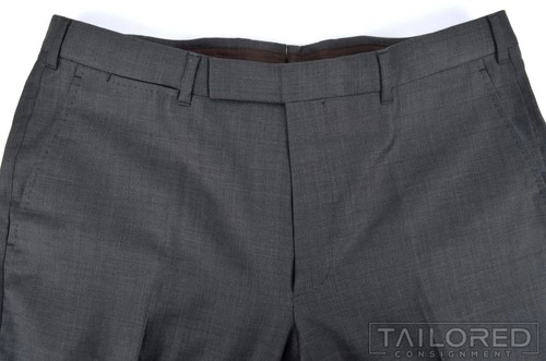 ERMENEGILDO ZEGNA COUTURE grau 100% Wolle Jacke Hose ANZUG - MASSGESCHNEIDERT 40 S - Bild 8 von 10