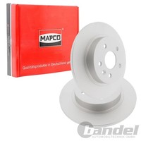 2X Mapco Bremsscheiben 268Mm Voll Hinten Passend FüR Chevrolet Aveo Cruze Trax O