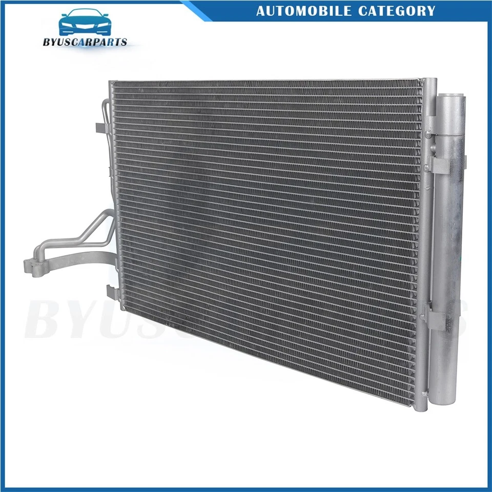 Kit de ventilador condensador de aire acondicionado eléctrico de aluminio para Kia Soul 2014 2015 2016 Foto 3 de 4