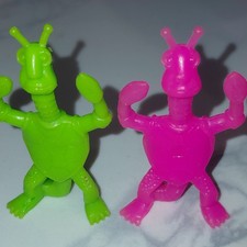 2 Vintage 1978 Galaxy Laser Team Galactic Lobster Turtle 2 tall