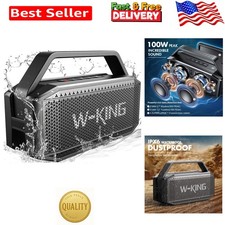 Loud Bluetooth Speaker with Dual Subwoofers - 200W Peak Power  Bass Radiator