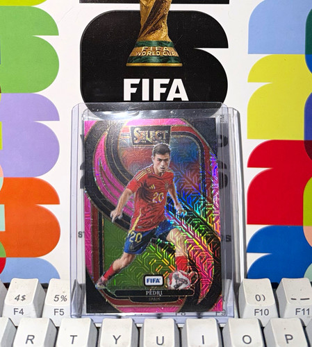 Panini Select FIFA 2024-25 Pedri Mezzanine Pink Mojo Prizm /299 #188