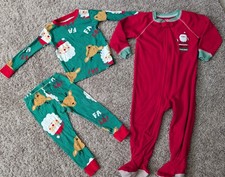 2 Pair of Carter's Christmas Pajamas Size 24 Months