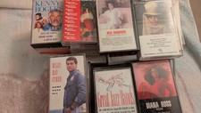 MIX VINTAGE 50 CASSETTE TAPES LOT, Country, Pop, Christmas, Big Bands, More