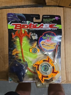 2002 Hasbro Beyblade Electronic Dragoon Storm 1 B-5 Sealed Orange