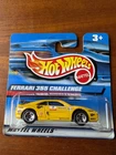 Vintage Hot wheels model car, Ferrari 355 Challenge Yellow #7 Mattel 2000 162