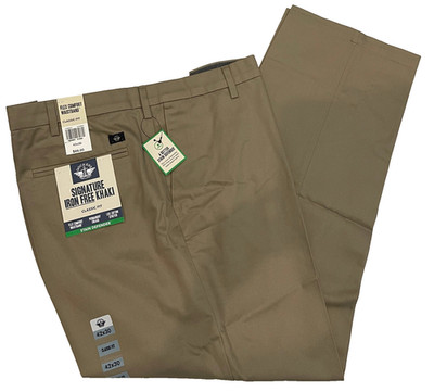 Dockers Signature Mens Iron Free Khaki Classic Fit 42X30 Stain Defender