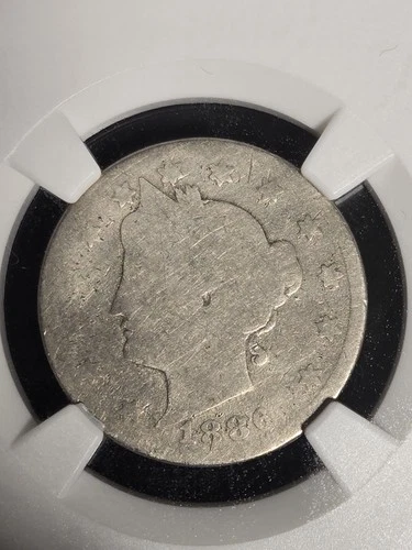 1886 Liberty V Nickel Key Date NGC Fair Details