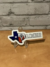 F. B. McIntire  Crane  Operating Engineers Hardhat Sticker  Hard Hat  Texas F