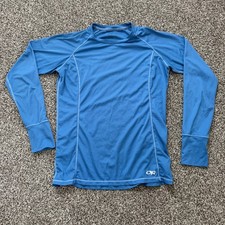 OUTDOOR RESEARCH Women's Small Echo Long Sleeve Tee Blue UPF Hiking