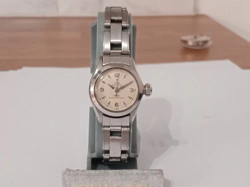 1964 LADIES STEEL ROLEX TUDOR OYSTER ROYAL WITH SPRUNG RIVETED ROLEX BRACELET