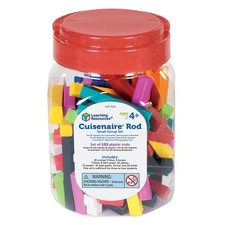 Learning Resources Plastic Cuisenaire Rods Small Group Set 155 Pcs Maths LER7513