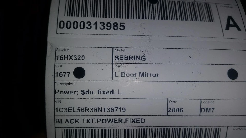 Driver Left Strut Front Sedan Fits 01-06 SEBRING 884706 - Изображение 4 из 4