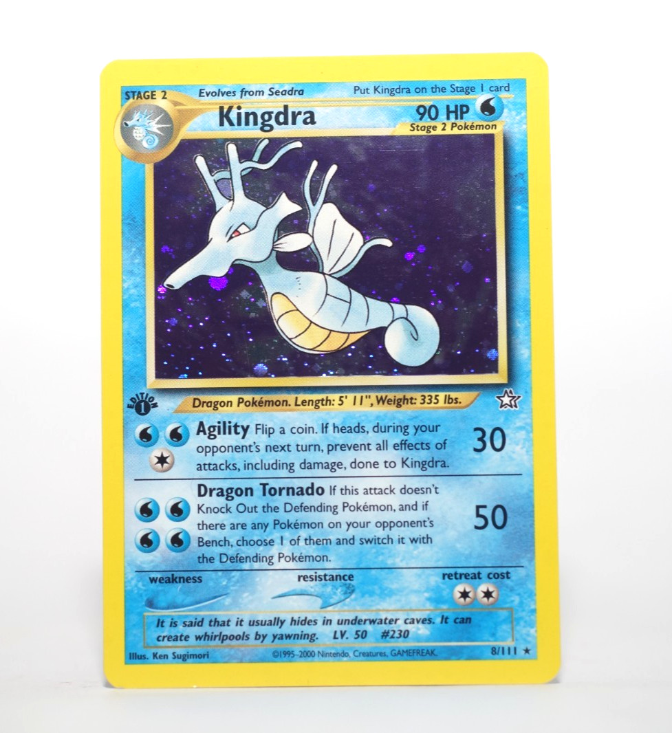 1ST Edition Kingdra 8/111 - Neo Genesis - Vintage Holo Rare Mint+