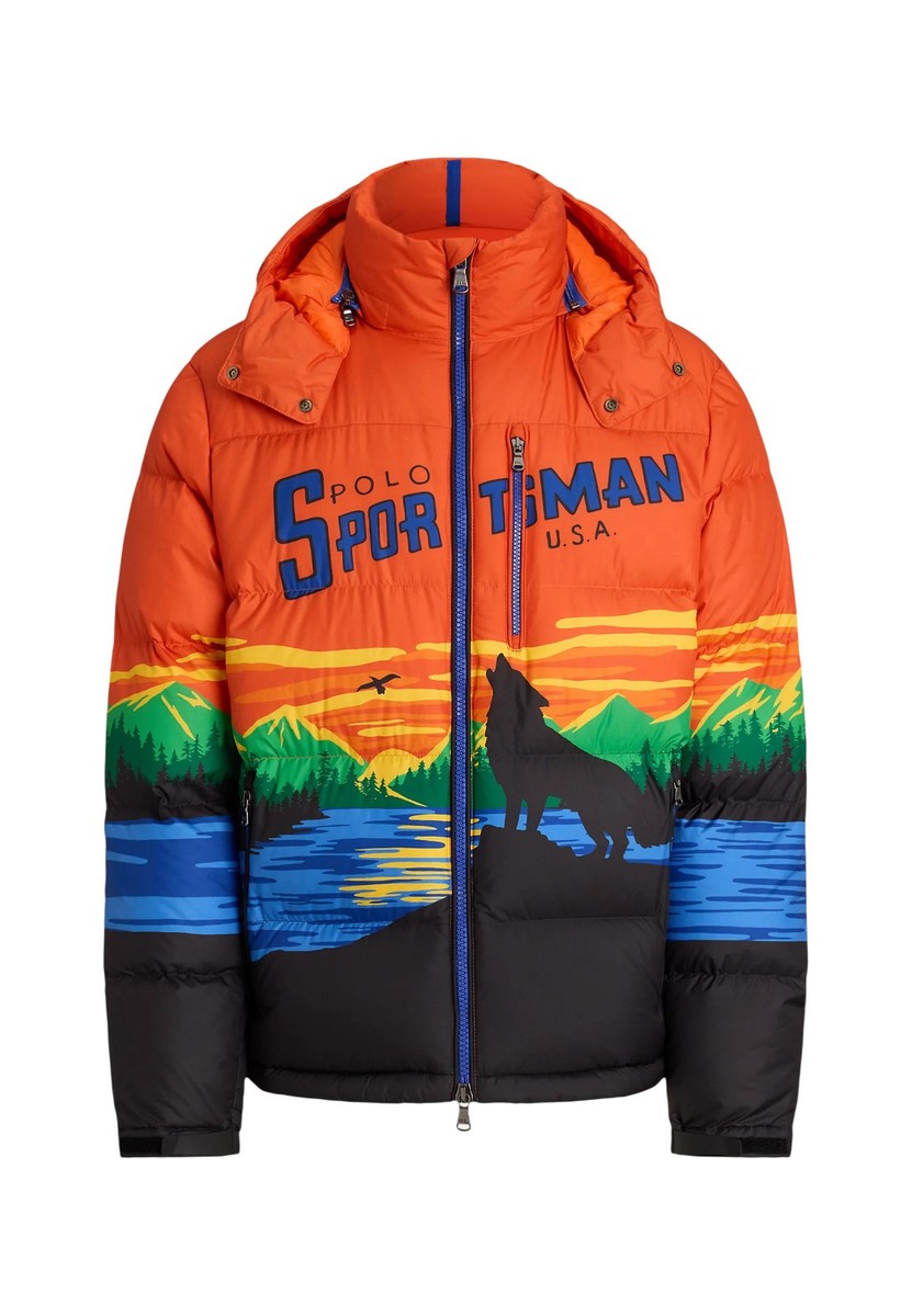 Polo Ralph Lauren Orange Gorham Polo Sportsman 650 Down Puffer Polo Ralph Lauren Orange Gorham Polo Sportsman 650 Down Puffer