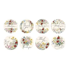 45 THANK YOU SEALS LABELS STICKERS VARIATION FOR SMALL BUSINESS, CRAFTS,PARTIES