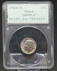 1964-D Roosevelt Dime | PCGS MS64 Sample Rattler