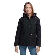 Carhartt Women s Black Full Swing Cryder Hooded Work Jacket Size XL