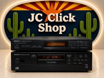 Onkyo DX-C330 6 Disc CD Changer & T-4000 AM FM Stereo Tuner Tested Works