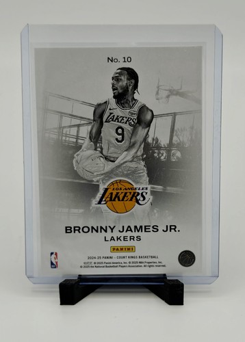 2024-25 Panini Court Kings Bronny James Jr. #10 Work in Progress RC Lakers - Picture 2 of 2