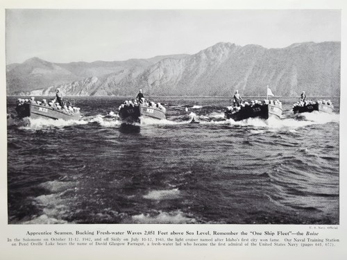 Farragut Naval Training Station Magazine Photo 1944 - Pend Oreille Lake Seamen