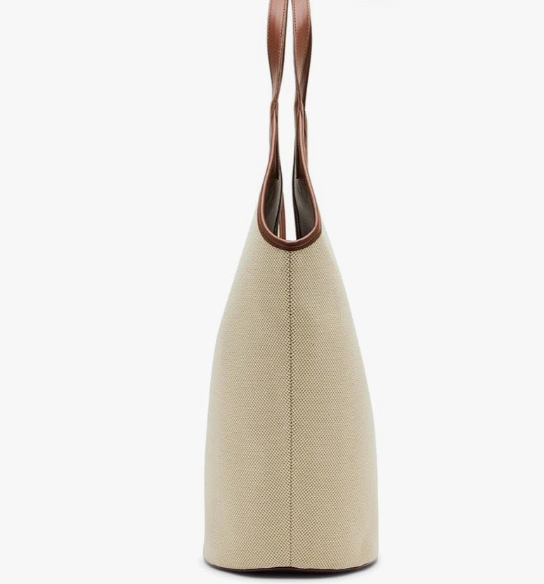Anne Klein Angular Canvas Hobo, Hazelnut