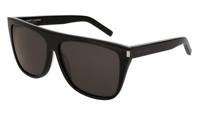 Brand New Saint Laurent SL 1 COMBI 002 Women's  Square Sunglasses   Black/Grey