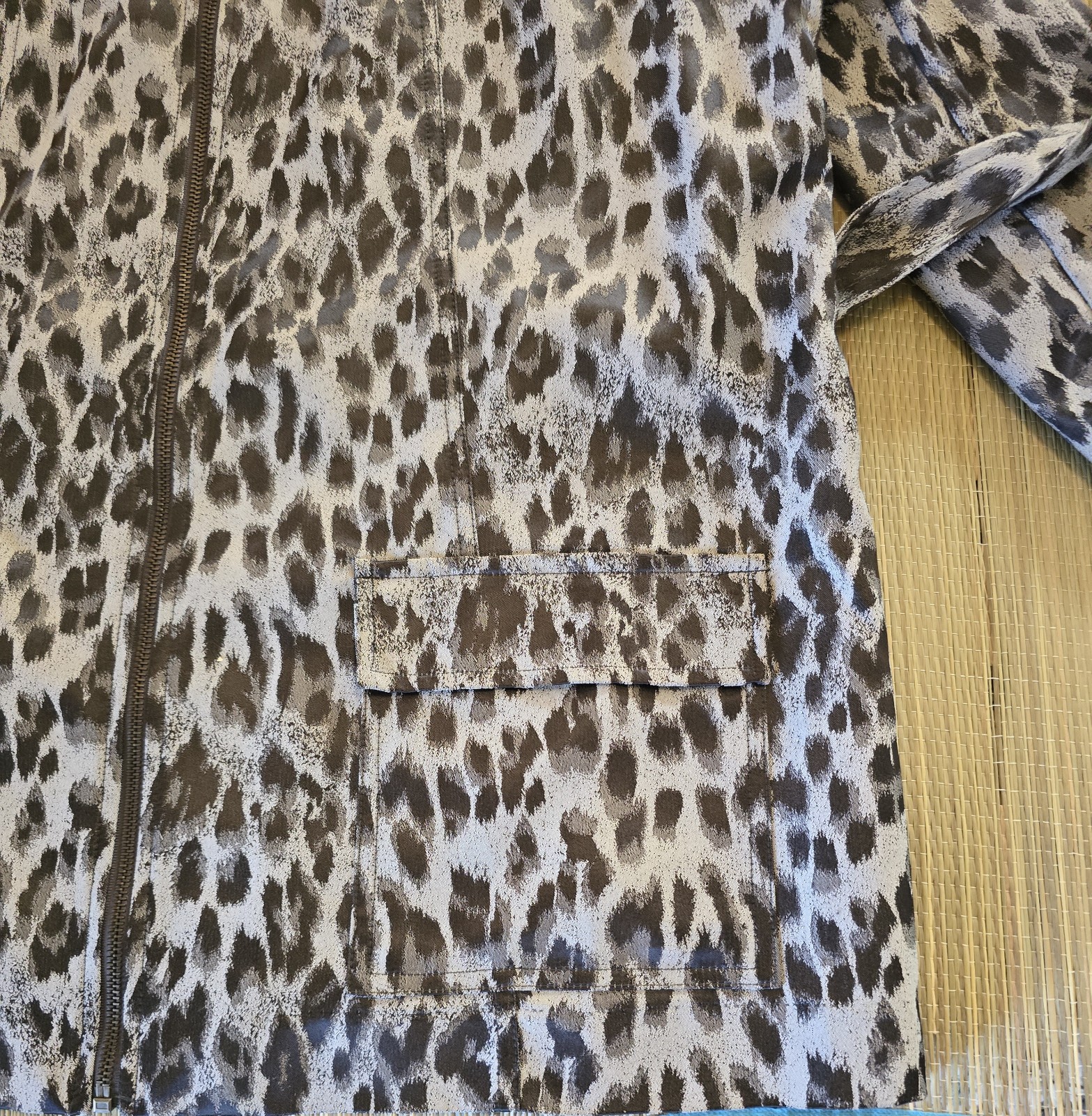 Ruby Rd. Gray Black Leopard Belted Unlined Jacket… - image 19