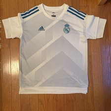 Adidas Real Madrid 2017-2018 Soccer Training Pre-Match Jersey Shirt -youth med