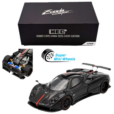 Fiber Run 1:64 Pagani Zonda Cinque Black Carbon 2025 HEC Exclusive