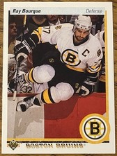 Ray Bourque 1990-91 Upper Deck Hockey Card #64 Boston Bruins NHL HOF Free Ship