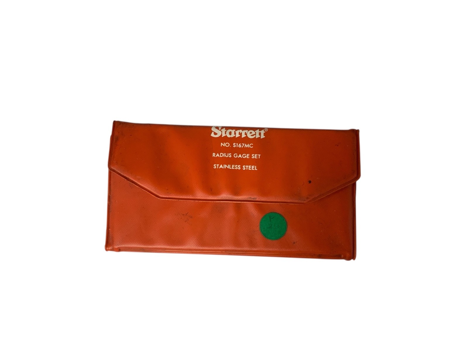 STARRETT METRIC RADIUS GAUGE SET  NO. S167MC STAINLESS STEEL