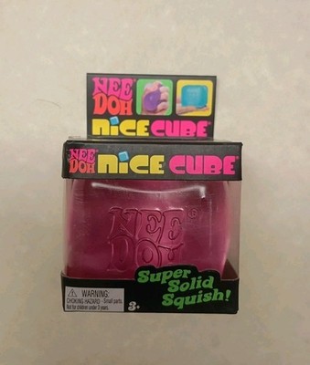 Nee Doh Nice Cube - Super Squish! (Pink) Brand New/Factory Sealed!