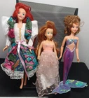 Disney Little Mermaid ARIEL Lot of 3 Dolls Mattel 1995 & early 1980's Vintage