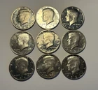(3) Random Proof Kennedy Half Dollars - Mixed Years, Circulated Impaired 1971-89