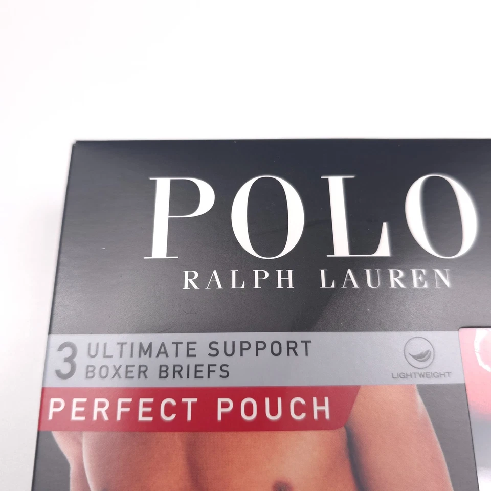Paquete de 3 calzoncillos boxer Polo Ralph Lauren bolsa perfecta de malla de nailon para hombre talla mediana Foto 2 de 4