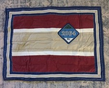 Pottery Barn Kids 2064 Boys Club Quilted Standard Pillow Sham Tie Back Cotton BB