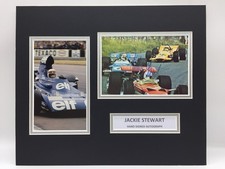 RARE Jackie Stewart F1 Signed Photo Display + COA AUTOGRAPH FORMULA ONE