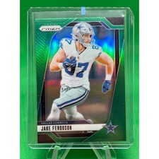 2024 Panini Prizm #76 Green Prizm Jake Ferguson Dallas Cowboys