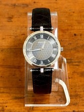 Vintage Gucci 2040M Swiss Made Black Dial Quartz Watch New Battery Runs
