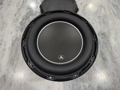 JL Audio 10W6v3-D4 10'' Subwoofer Dual 4-Ohm Voice Coils Grill Trim Ring Used W6