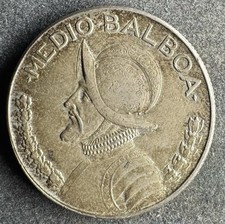 1/2 Balboa 1966 Panama 11,5 g .400 Silber KM#12 K110326AE