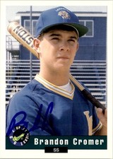 Brandon Cromer 1992 Classic Draft Picks Auto #25 B Toronto Blue Jays