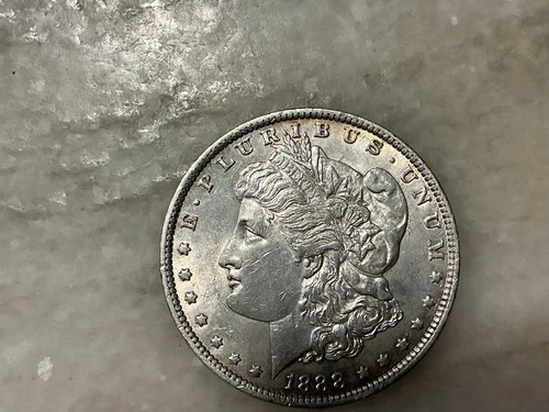 1888-O Silver Morgan Dollar AU Cleaned