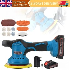 8-Speed Cordless Car Polisher Buffer 21V Sander Polishing Machine W/1 Battery