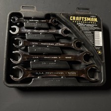 Craftsman Professional 5 Piece Flare Nut Line Wrench Set Sae 942012 Craftsman Professional 5 Piece Flare Nut Line Wrench Set Sae 942012