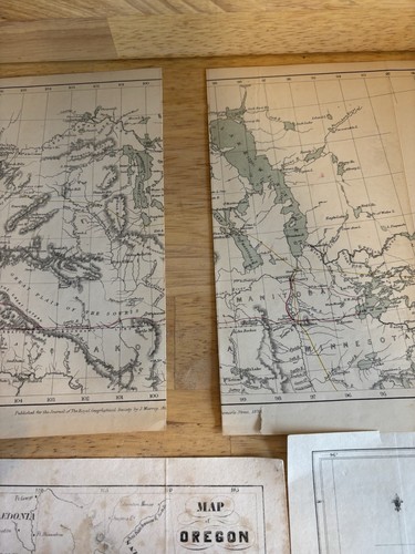 Lot (6) Rare 18th And 19th C Antique United States Maps Oregon Arctic Penn NW - Picture 10 of 12