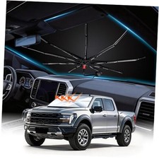 Windshield Sun Shade Umbrella for F150, Custom Fit Front Window Sunshade with