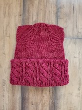 Girls/Women's Red Kitty Winter Hat Red Color One Size Fits