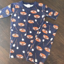 Hanna Andersson 2 piece Shortsleeve Pajama Smore Print PJ set- Size 150 US12 